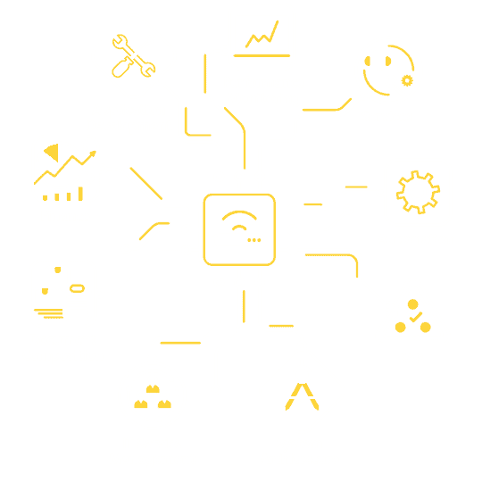 icons representing products and services available through CICS.com